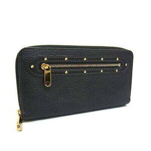 Louis Vuitton Suhali Zippy Wallet Black Long Zipper Studs